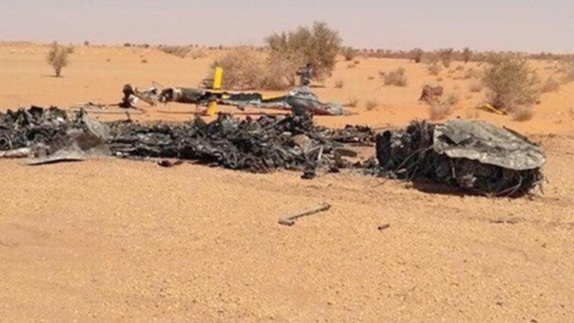 LNA General tells how a helicopter burnt in the Libyan Al Jufra municipality