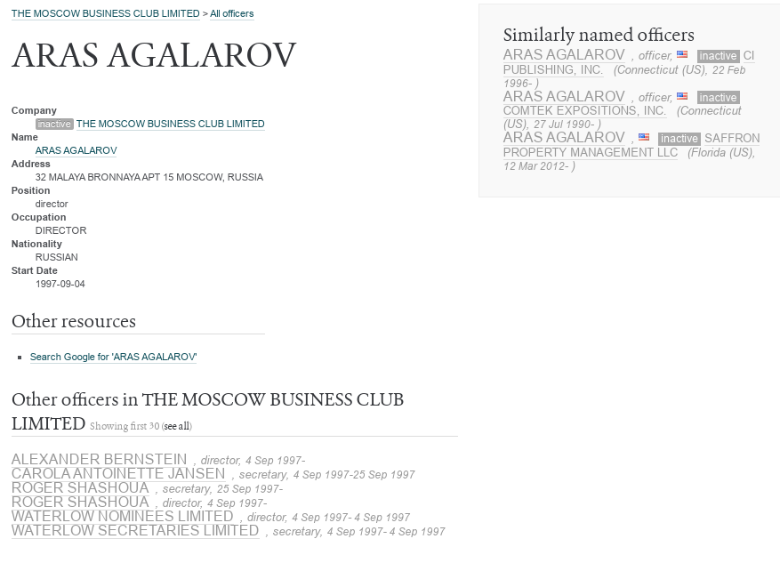 Oligarch - "for poverty": 347 million for Agalarov